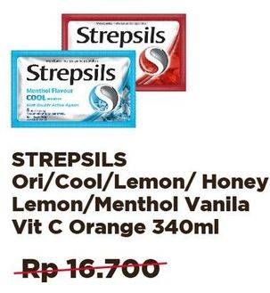Promo Harga STREPSILS Candy Original, Honey Lemon Soothing, Sugar Free Lemon, Menthol Vanilla, Vitamin C Orange 20 gr - Alfamidi