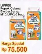 Promo Harga Lifree Popok Celana Ekstra Serap M10, L8, XL6  - Indomaret