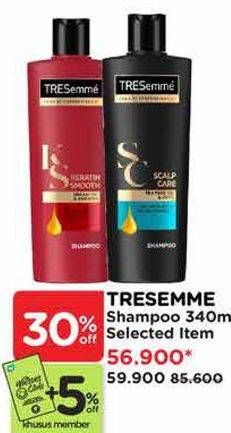 Promo Harga Tresemme Shampoo 340 ml - Watsons