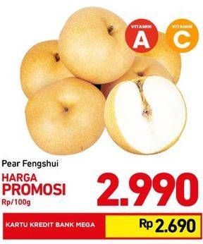 Promo Harga Pear Fengshui per 100 gr - Carrefour