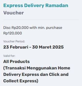 Harga Express Delivery Ramadan Voucher