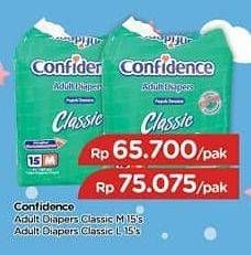 Promo Harga Confidence Adult Diapers Classic M15  - TIP TOP