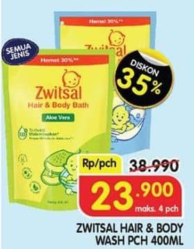 Promo Harga Zwitsal Natural Baby Bath 2 In 1 All Variants 400 ml - Superindo