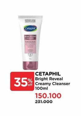 Promo Harga Cetaphil Bright Healthy Radiance Creamy Cleanser 100 gr - Watsons