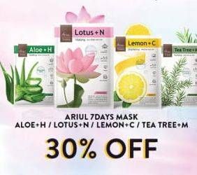 Promo Harga Ariul Face Mask Aloe + H, Lemon + C, Lotus + N, Tea Tree + M 23 ml - Alfamart