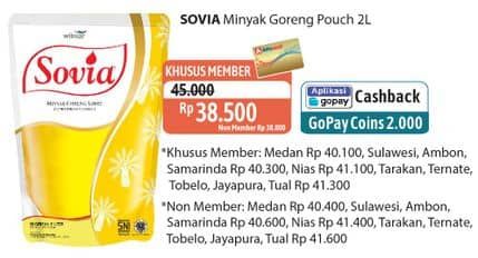 Promo Harga Sovia Minyak Goreng 2000 ml - Alfamidi