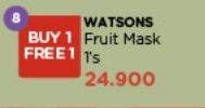 Promo Harga Watsons Fruity Facial Mask 30 ml - Watsons