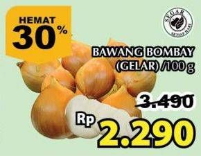 Promo Harga Bawang Bombay Gelar per 100 gr - Giant