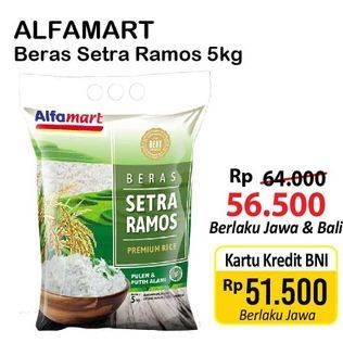 Promo Harga Alfamart Beras Setra Ramos 5000 gr - Alfamart