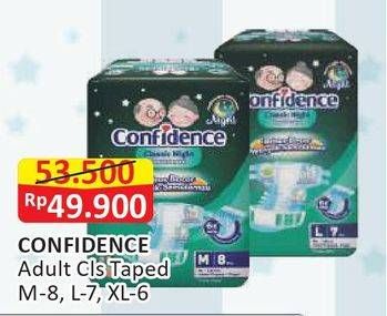 Promo Harga Confidence Adult Diapers Classic Night M8, XL6, L7 6 pcs - Alfamart