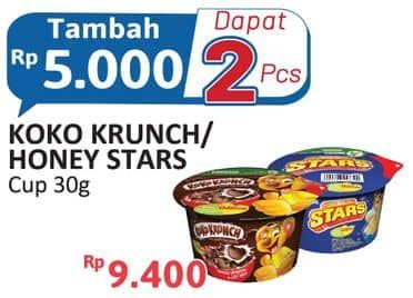 Promo Harga Nestle Koko Krunch Cereal Breakfast Combo Pack/Nestle Honey Stars   - Alfamidi