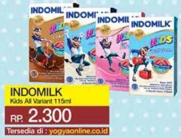 Promo Harga INDOMILK Susu UHT Kids All Variants 115 ml - Yogya