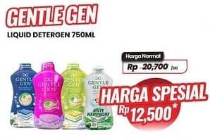 Promo Harga Gentle Gen Deterjen 750 ml - Carrefour