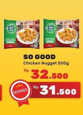 Promo Harga SO GOOD Chicken Nugget 400 gr - Yogya