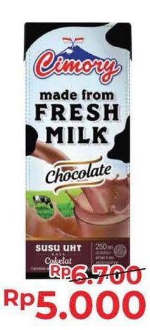 Promo Harga Cimory Susu UHT Chocolate, Full Cream, Hazelnut 250 ml - Alfamart