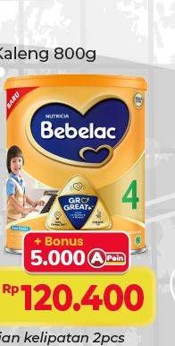 Promo Harga Bebelac 4 Susu Pertumbuhan Madu, Vanila 800 gr - Alfamart