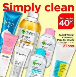 Promo Harga Facial Wash/Cleanser/Micellar Water  - Watsons