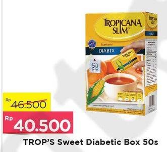 Promo Harga TROPICANA SLIM Sweetener 50 pcs - Alfamart