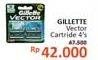 Promo Harga Gillette Vector Cartridge 4 pcs - Alfamidi