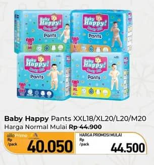 Promo Harga Baby Happy Body Fit Pants M20, L20, XL20, XXL18 18 pcs - Carrefour