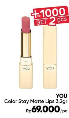 Promo Harga YOU Color Stay Matte Lipstick  - Guardian