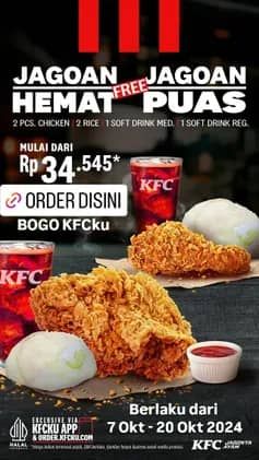 Promo KFC Mulai dari Rp34.545