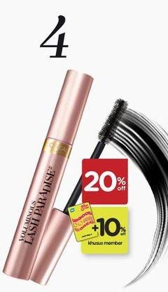 Promo Harga LOREAL Voluminous Lash Paradise  - Watsons