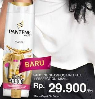 Promo Harga Shampoo Hair Fall + Perfect On 135ml  - Carrefour
