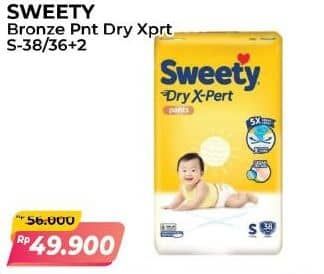 Promo Harga Sweety Bronze Pants Dry X-Pert S36+2 38 pcs - Alfamart
