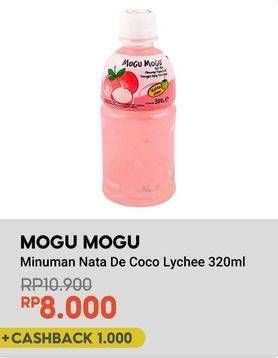 Promo Harga Mogu Mogu Minuman Nata De Coco Leci 320 ml - Indomaret
