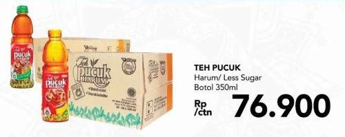 Promo Harga TEH PUCUK HARUM Minuman Teh Jasmine, Less Sugar per 24 pet 350 ml - Carrefour