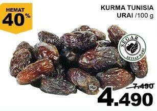 Promo Harga Kurma Tunisia Urai per 100 gr - Giant