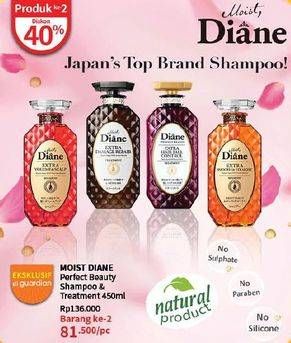 Promo Harga Moist Diane Shampoo 450 ml - Guardian