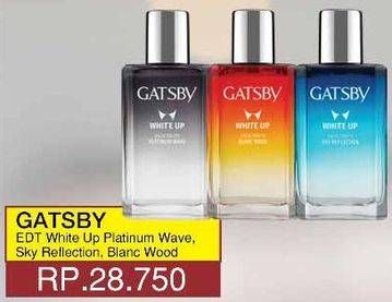 Promo Harga GATSBY Eau De Parfum Platinum Wave, Sky Reflection, Blanc Wood  - Yogya