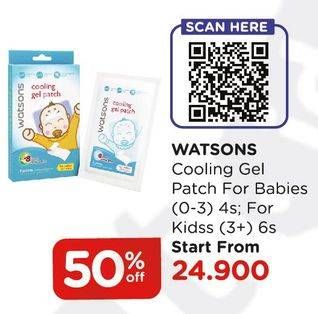 Promo Harga WATSONS Cooling Gel Patch Baby  - Watsons