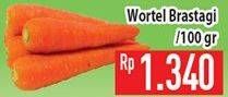 Promo Harga Wortel Berastagi per 100 gr - Hypermart