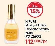 Promo Harga Npure Marigold Elixir Triphase Serum 20 ml - Guardian