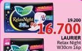 Promo Harga Laurier Relax Night 30cm 16 pcs - Alfamidi