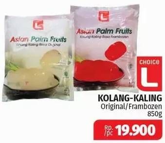 Promo Harga CHOICE L Kolang Kaling Original, Frambozen 850 gr - Lotte Grosir