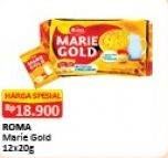 Promo Harga ROMA Marie Gold per 12 pcs 20 gr - Alfamart