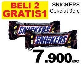 Promo Harga SNICKERS Chocolate 35 gr - Giant