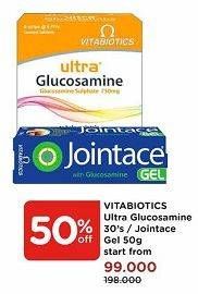 Promo Harga VITABIOTICS Jointace/ Ultra Glucosamine  - Watsons