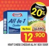 Promo Harga Kraft All in 1 Cheddar 150 gr - Superindo