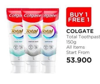 Promo Harga Colgate Toothpaste Total All Variants 150 gr - Watsons