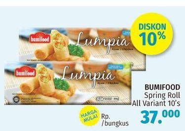 Promo Harga BUMIFOOD Spring Roll Shrimp All Variants 10 pcs - LotteMart