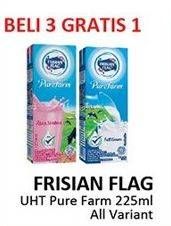 Promo Harga FRISIAN FLAG Susu UHT Purefarm All Variants 225 ml - Alfamidi