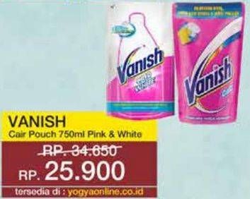 Promo Harga VANISH Penghilang Noda Cair Putih, Pink 750 ml - Yogya