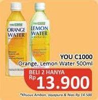 Promo Harga YOU C1000 Isotonic Drink Orange Water, Lemon Water 500 ml - Alfamidi