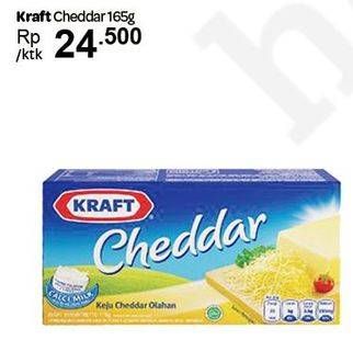 Promo Harga KRAFT Cheese Cheddar 165 gr - Carrefour