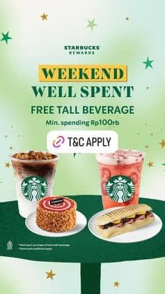 Promo Harga Weekend Well Spent  - Starbucks